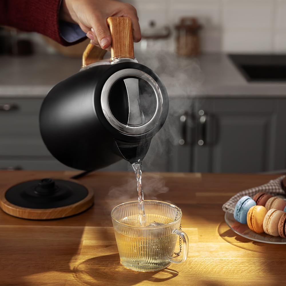Cecotec ThermoSense 200 Woody 1.7L Stainless Steel Electric Kettle