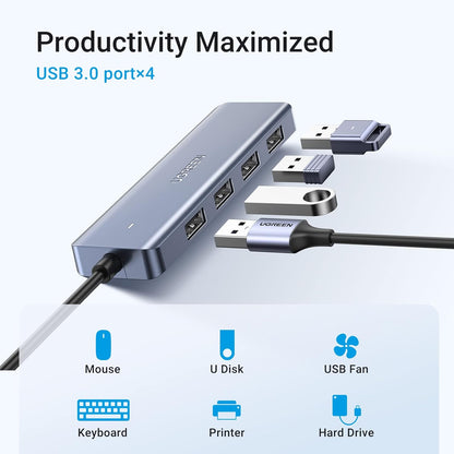 UGREEN 4‑Port USB‑C to USB‑A 3.0 Hub