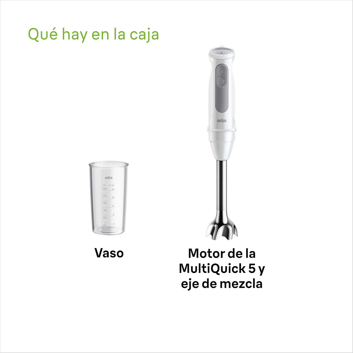Braun MultiQuick 5 MQ 50.001 M Hand Blender 600ml 1000W White