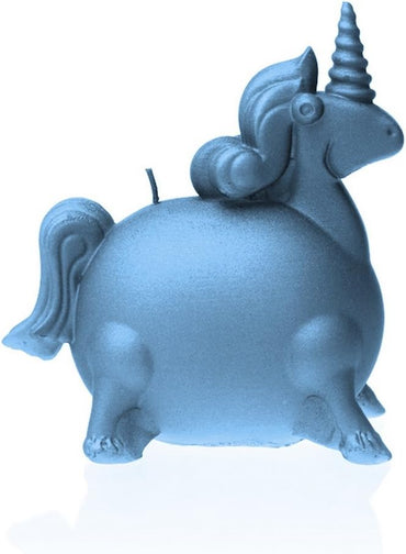 Candellana Low Poly Unicorn Decorative Candle Light Blue Handcrafted