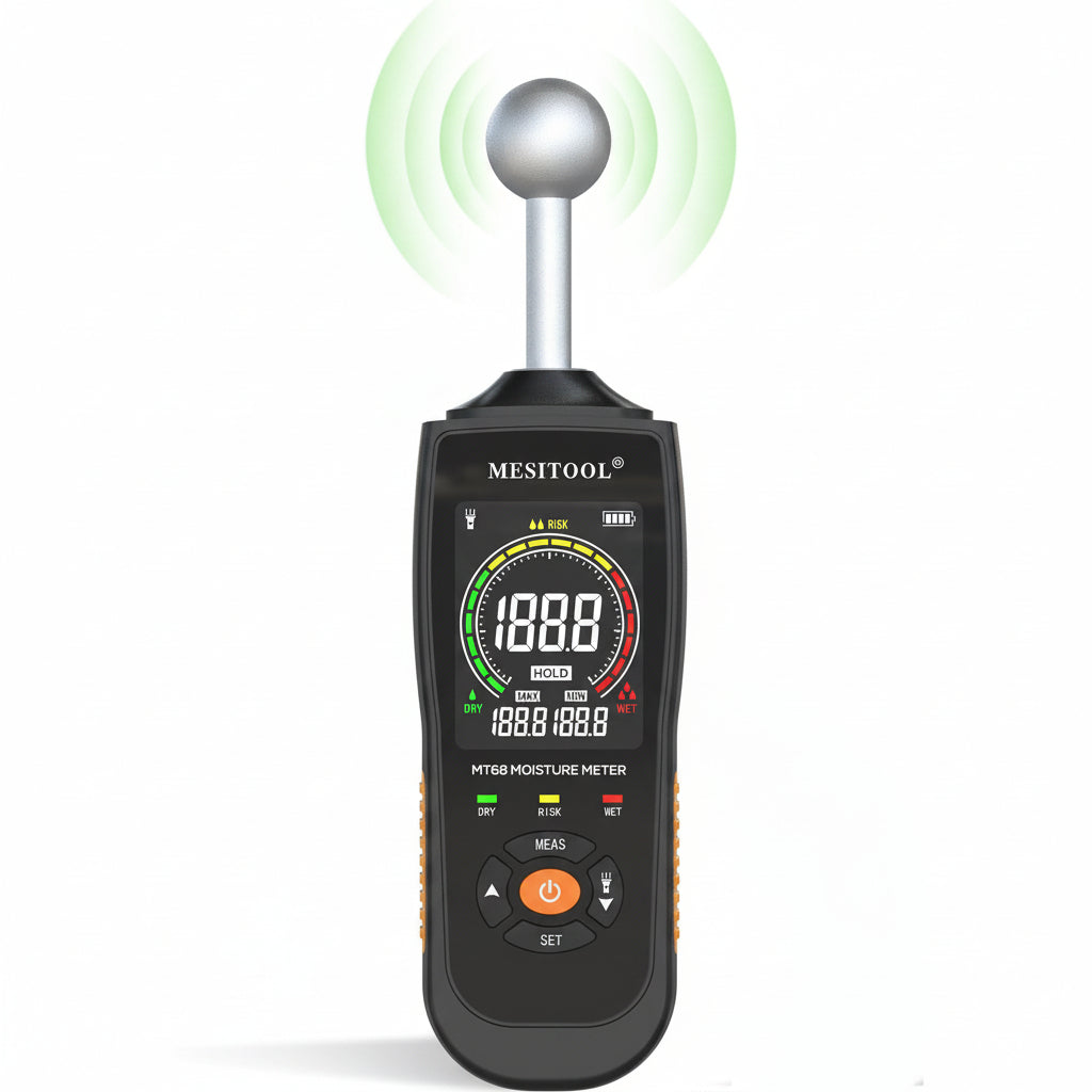 MESITOOL Pinless Wood Moisture Meter MT68