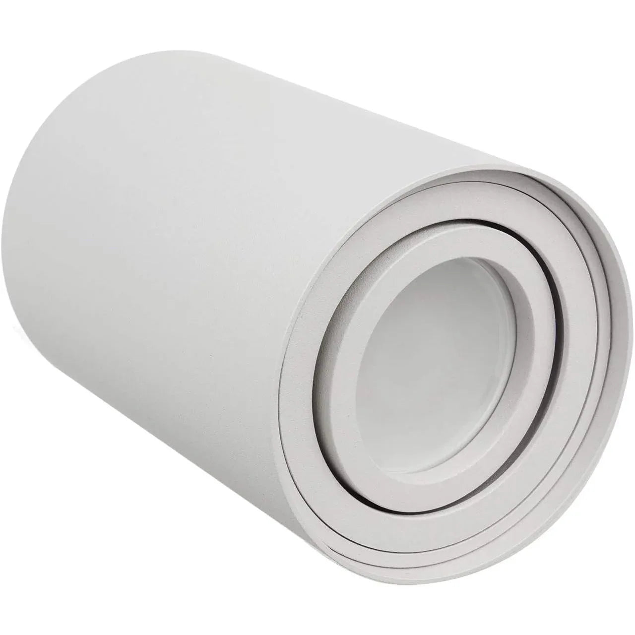 Maclean MCE422 Swiveling GU10 Ceiling Light – White Aluminum Round Fixture - Gomix Brands Outlet