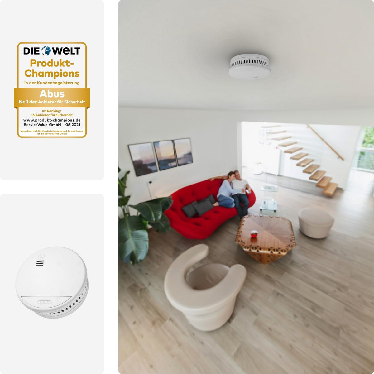 ABUS Smoke Detector White 85dB