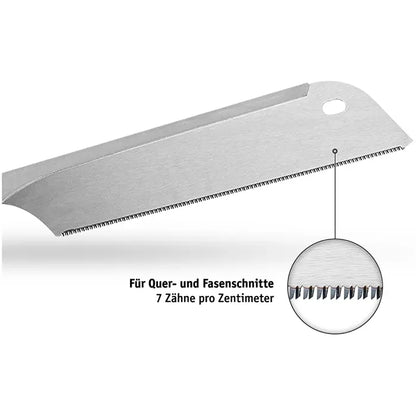 Walter Japanese Pull Saw Set: Dual Ryoba & Dozuki, 10-11 Inch Blades