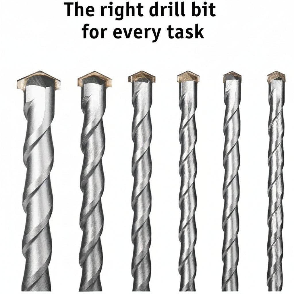 WALTER SDS Plus Concrete Masonry Rock Drill Bit Set 6-Piece 600mm Long