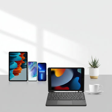 FINTIE Wireless Bluetooth Keyboard with Touchpad - Black German Layout - Gomix Brands Outlet