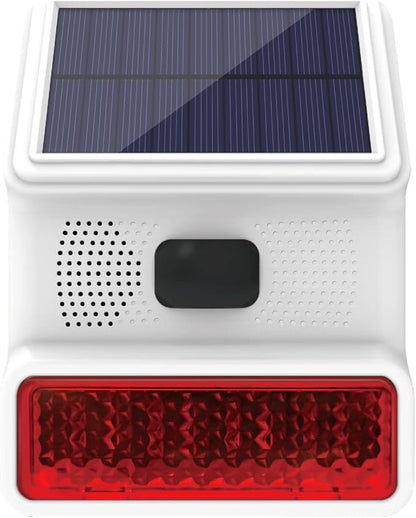 PGST Solar Outdoor Alarm Siren with LED Flashing Light Function 433 MHz
