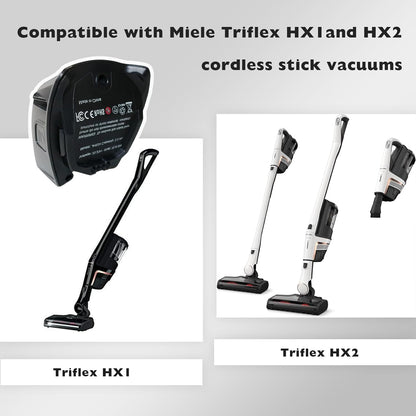 Miele Triflex HX1 & HX2 Cordless Vacuum Battery Replacement JHS24
