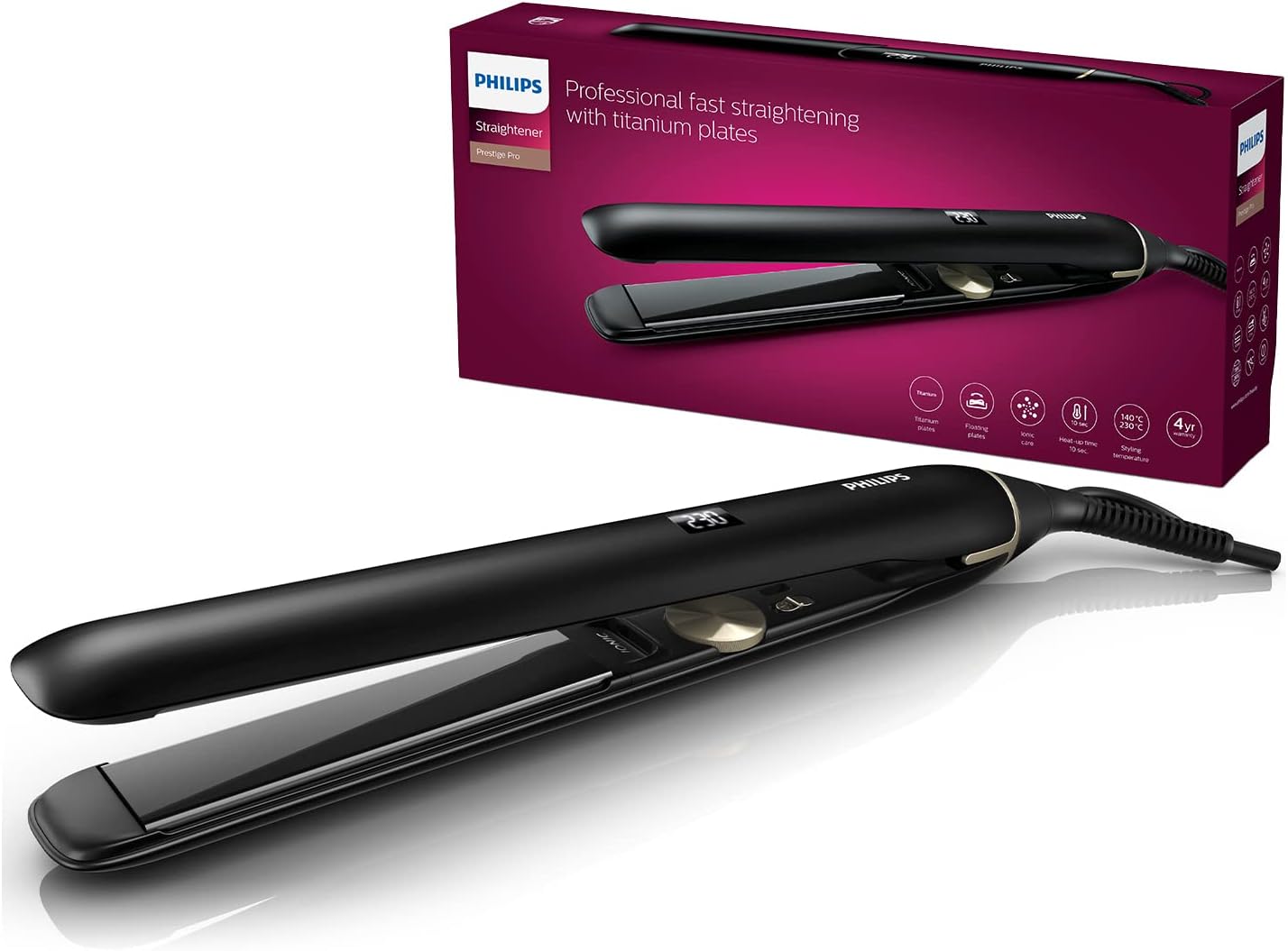 Philips HPS930 Titanium Hair Straightener