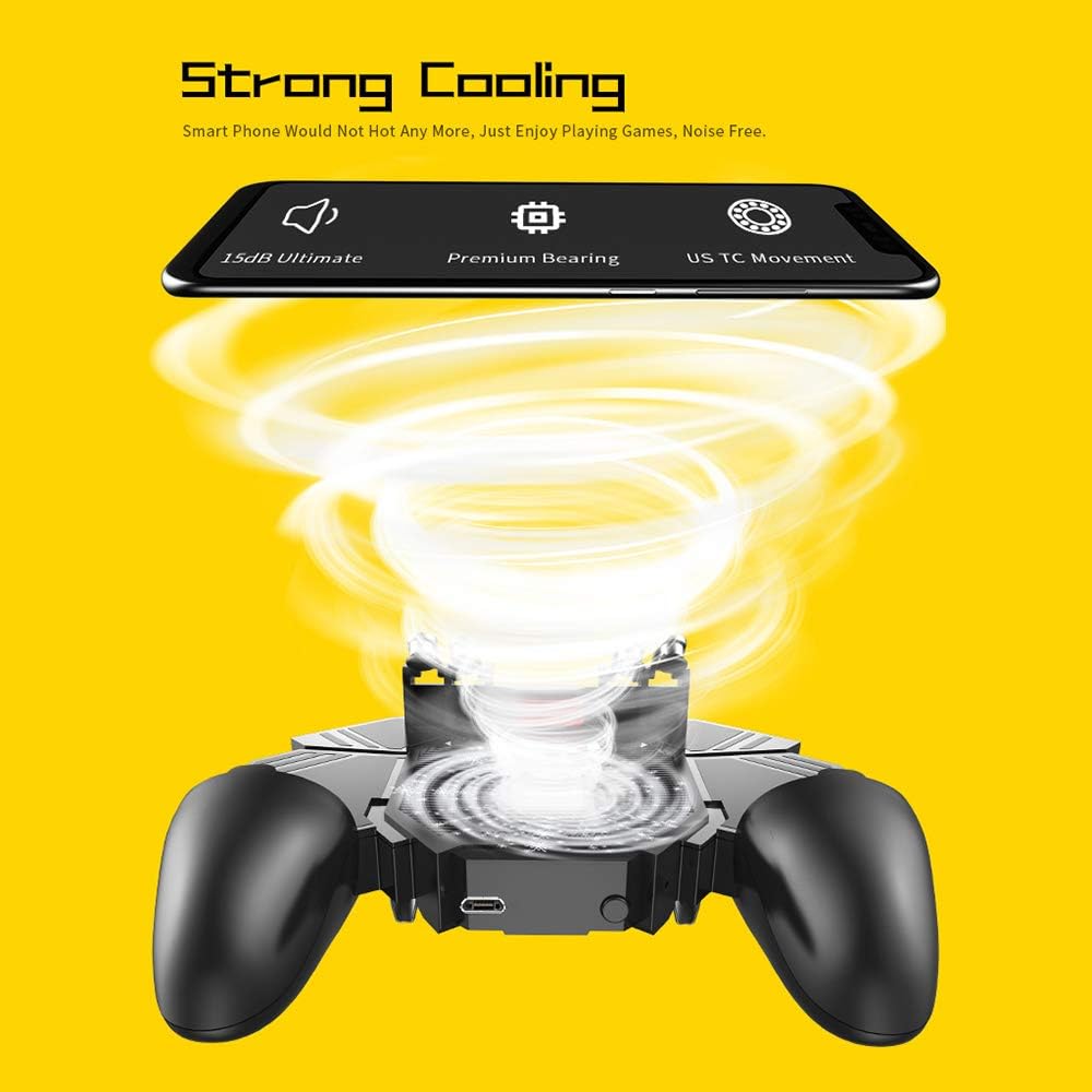 Fawoonu AK77 Mobile Gaming Controller: 6-Finger Trigger, Cooling Fan, iOS/Android