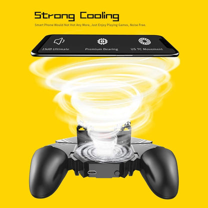 Fawoonu AK77 Mobile Gaming Controller: 6-Finger Trigger, Cooling Fan, iOS/Android