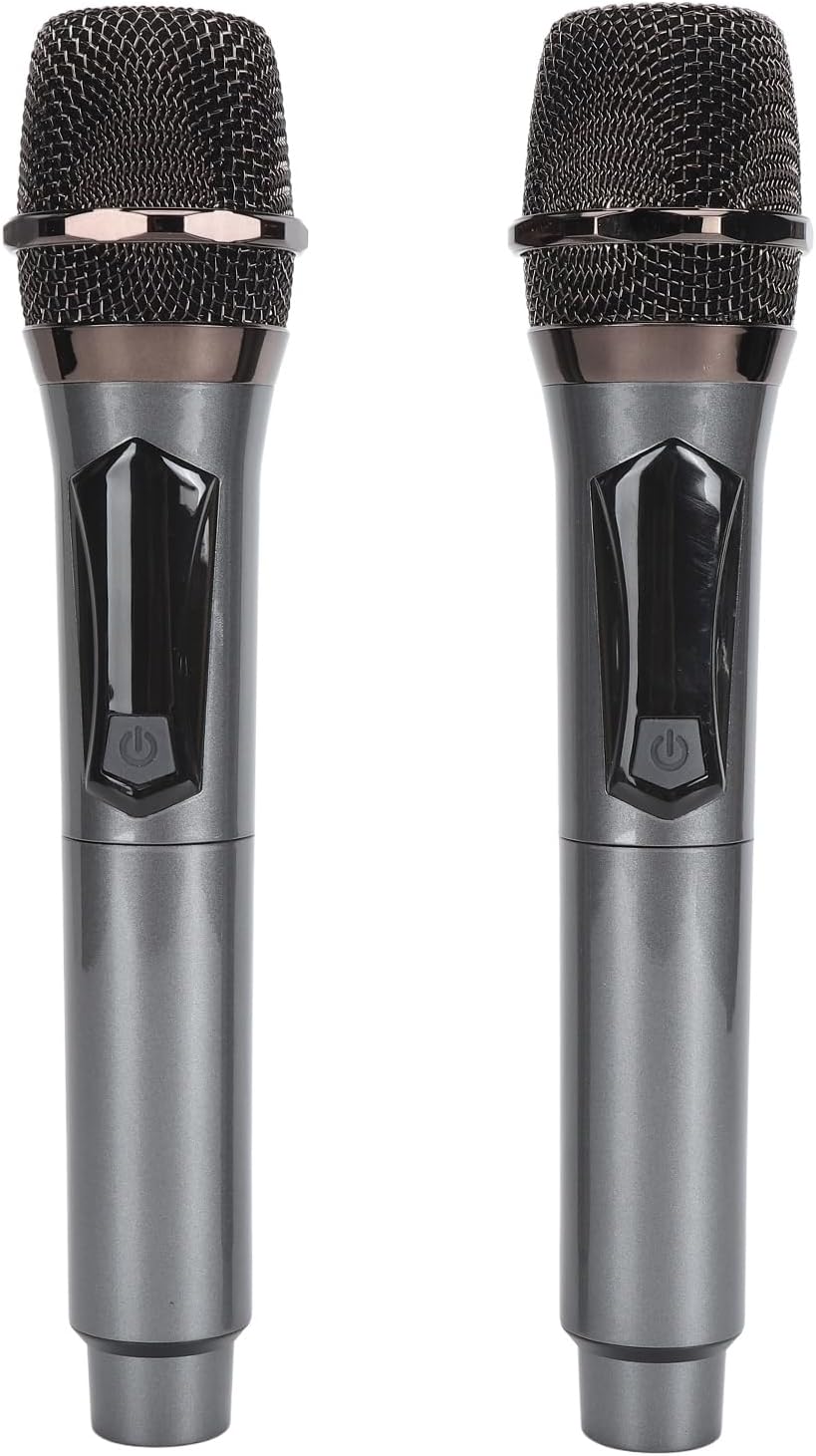 Denash Dual Handheld Wireless Karaoke Mic with LED Display