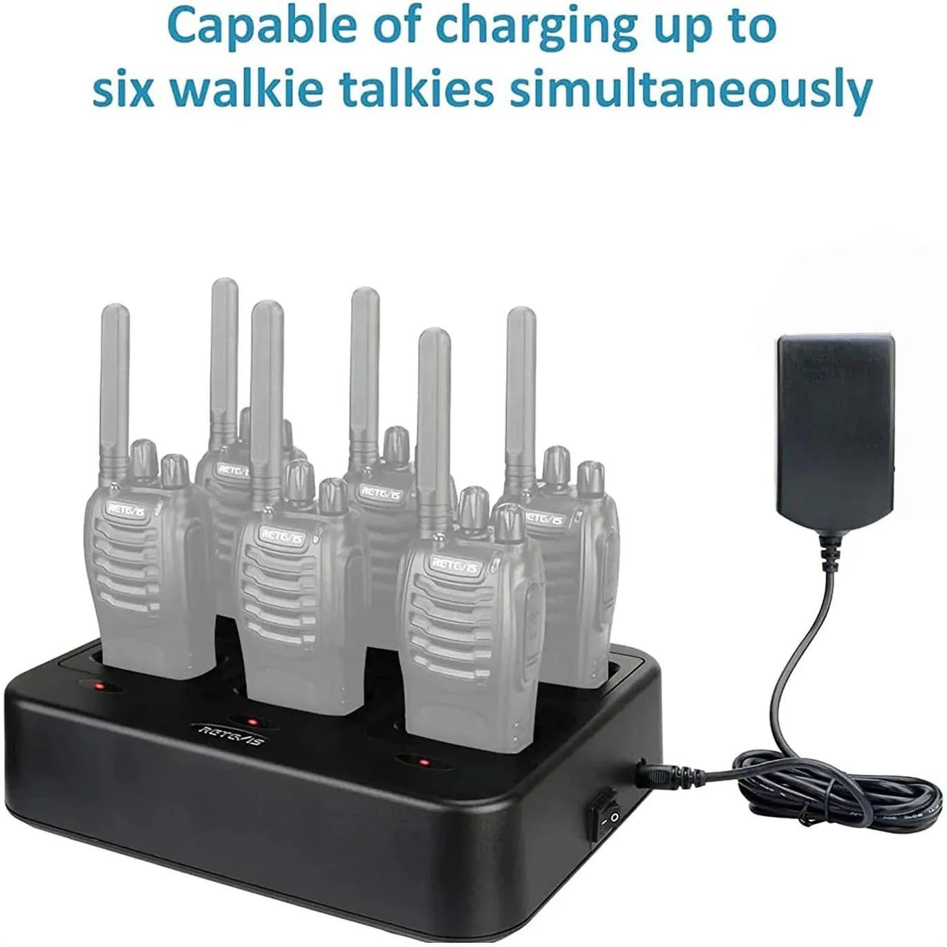Retevis RTC777 Six‑Way Charger for Retevis H777 & Baofeng 888S - Gomix Brands Outlet