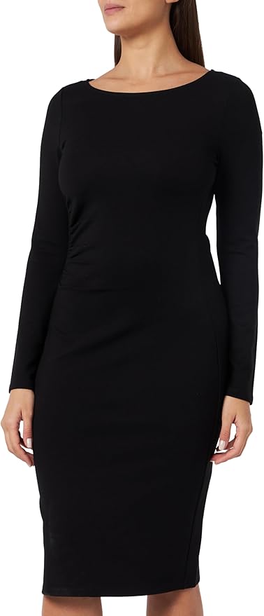 s.Oliver Black Label Viscose Mix Jersey Ruffle Dress