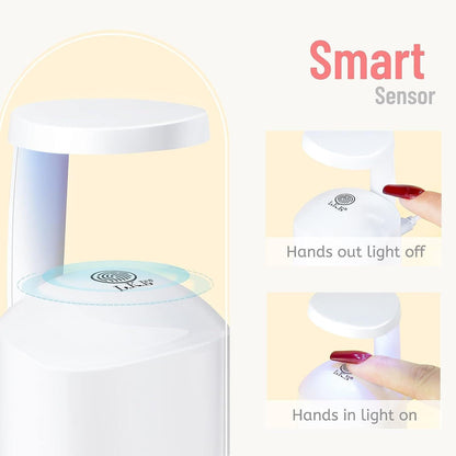 LKE Mini UV LED Nail Lamp Portable USB White