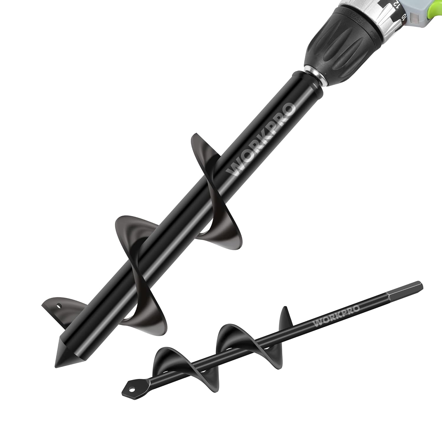 Garden Auger Drill Bit Set 2-Piece