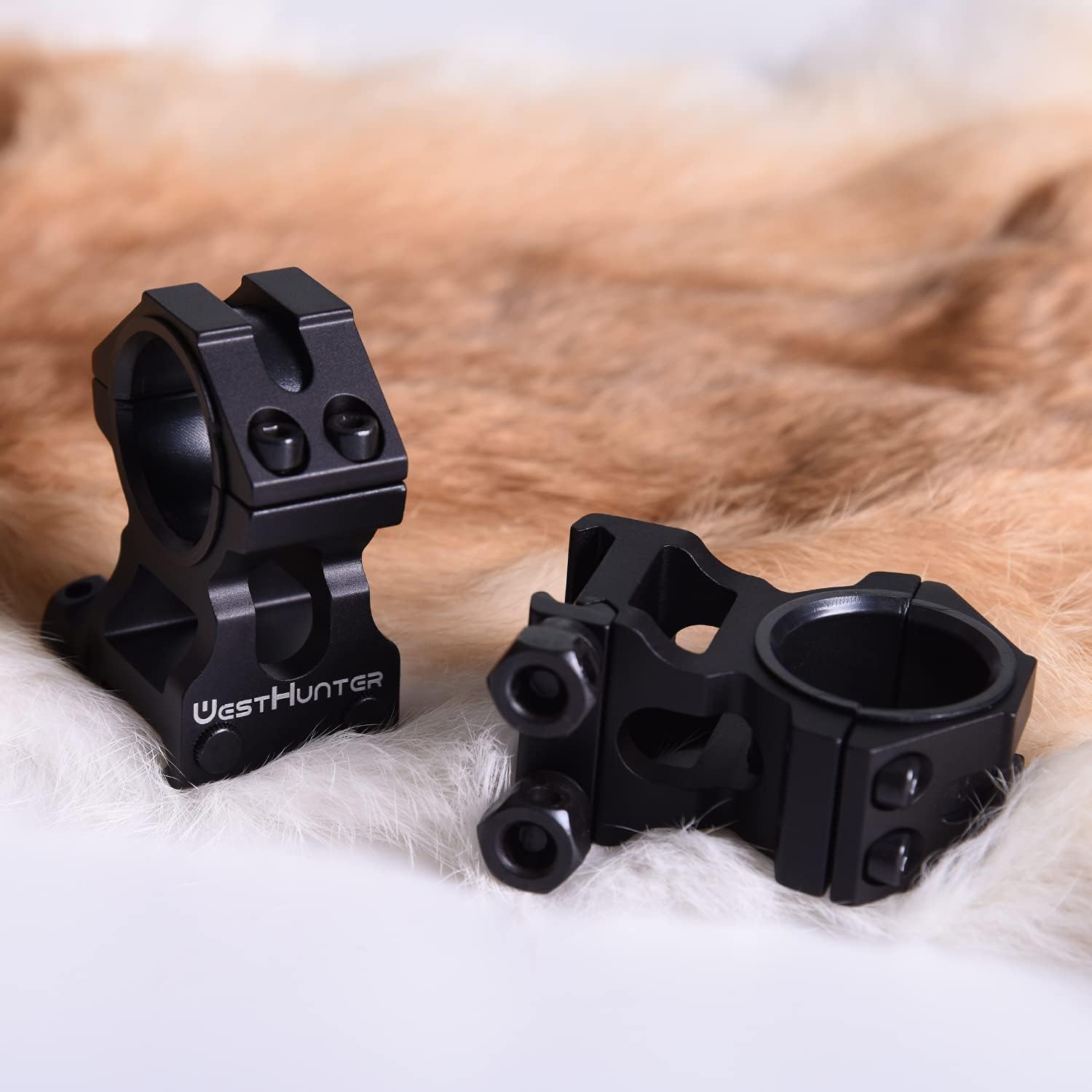 WestHunter Optics Picatinny Rifle Scope Mounting – 25.4mm & 30mm Precision Scope Rings, 36mm Center Height