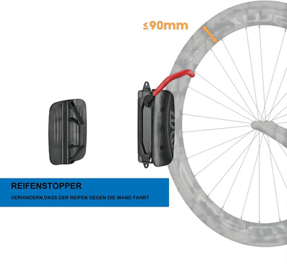 Mimoke Rotating Vertical Bike Wall Mount – Space‑Saving Red Stand