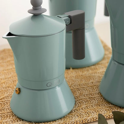 Quid Ozon Cast Aluminium Coffee Maker Green 3 Cups