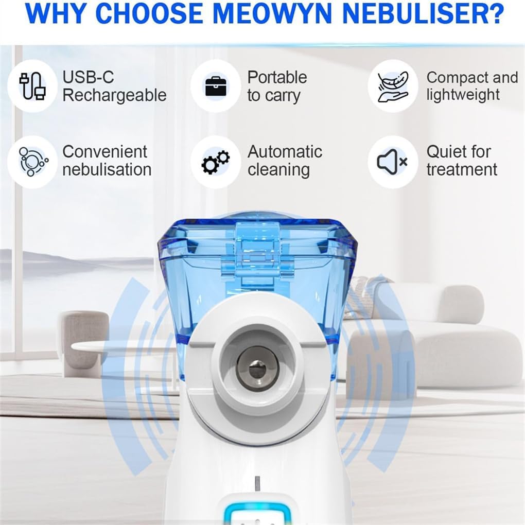 USB‑C Rechargeable Portable Nebulizer for Adults & Kids