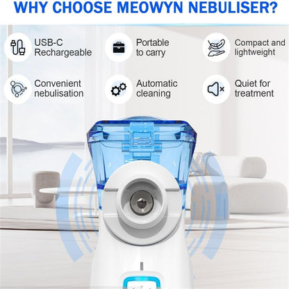 USB‑C Rechargeable Portable Nebulizer for Adults & Kids