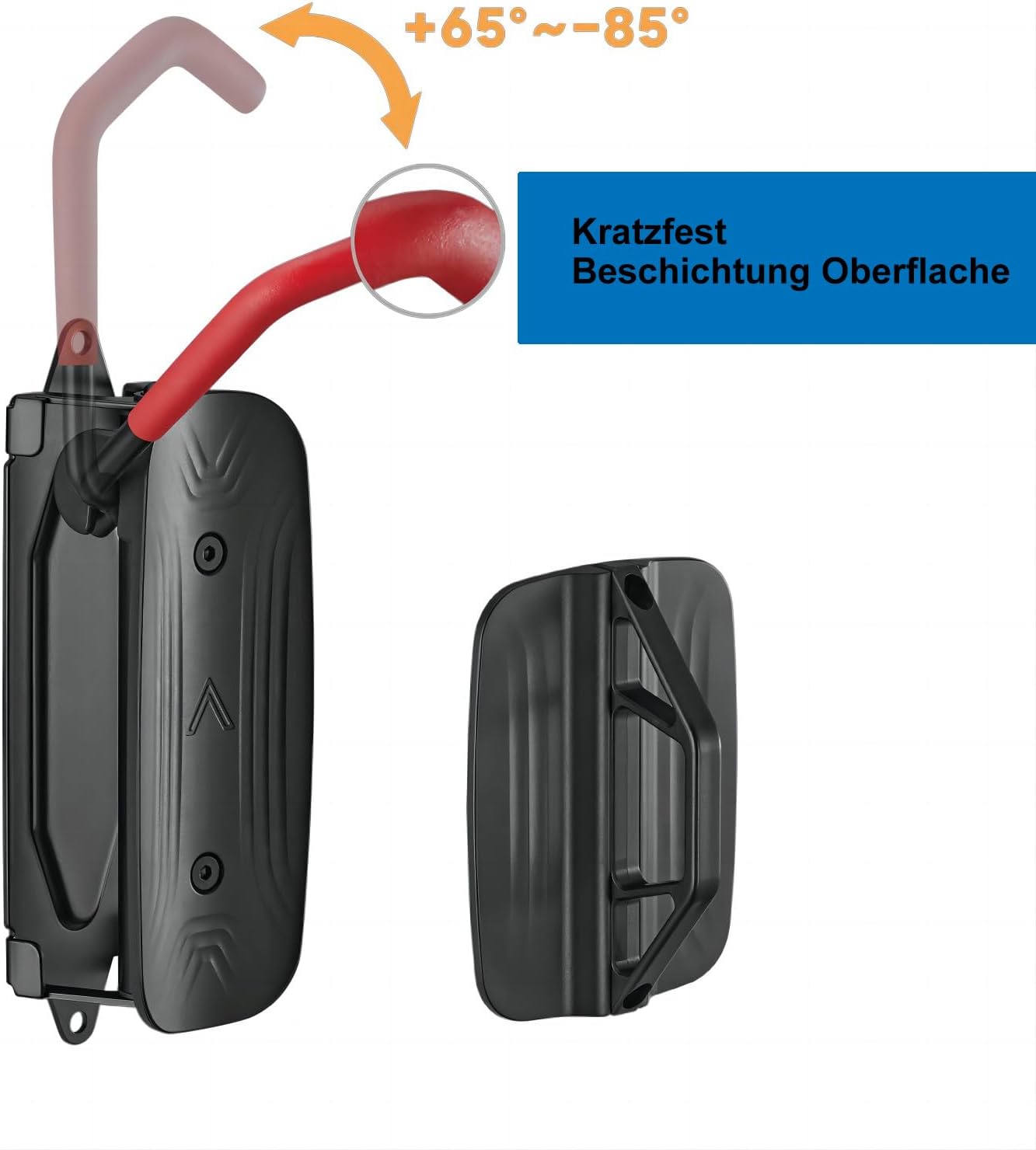 Mimoke Rotating Vertical Bike Wall Mount – Space‑Saving Red Stand