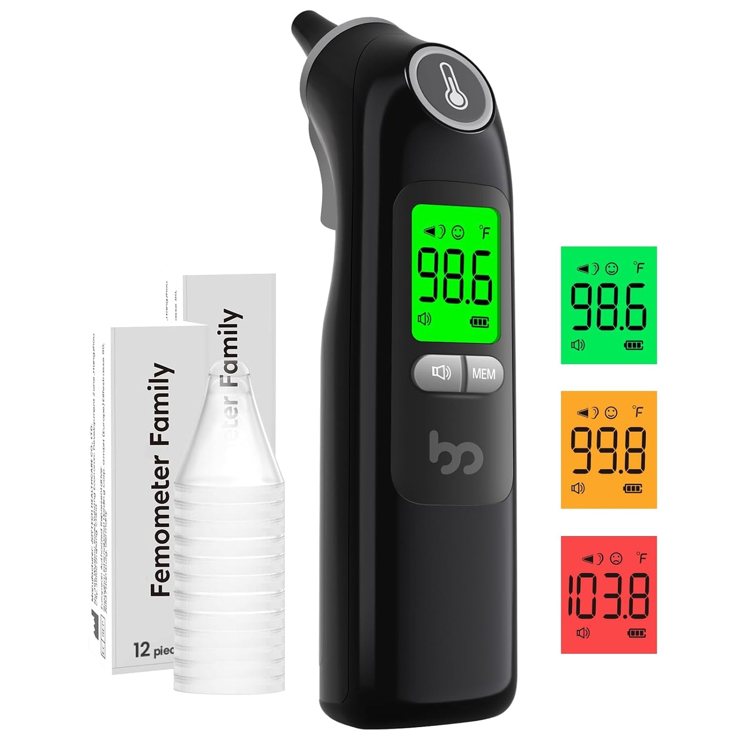 Accurate Ear Thermometer for Kids, Adults, Babies – 1s Read