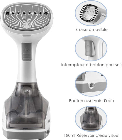 KotiCidsin GT10 Garment Steamer 160ml 1000W Off-White