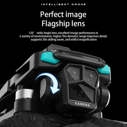 6K FPV Drone with 4.5" Screen, 5G Remote, Gesture Control