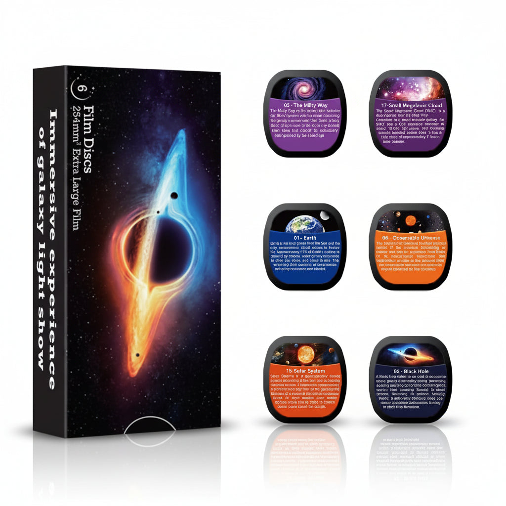 Syslux Galaxy Star Projector Discs 6-Pack TKQ-FL12-01