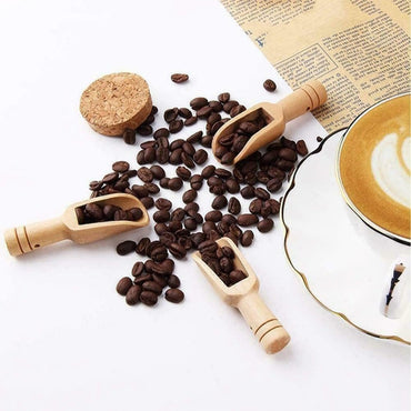 Wooden Mini Scoop Set for Salt Sugar Coffee