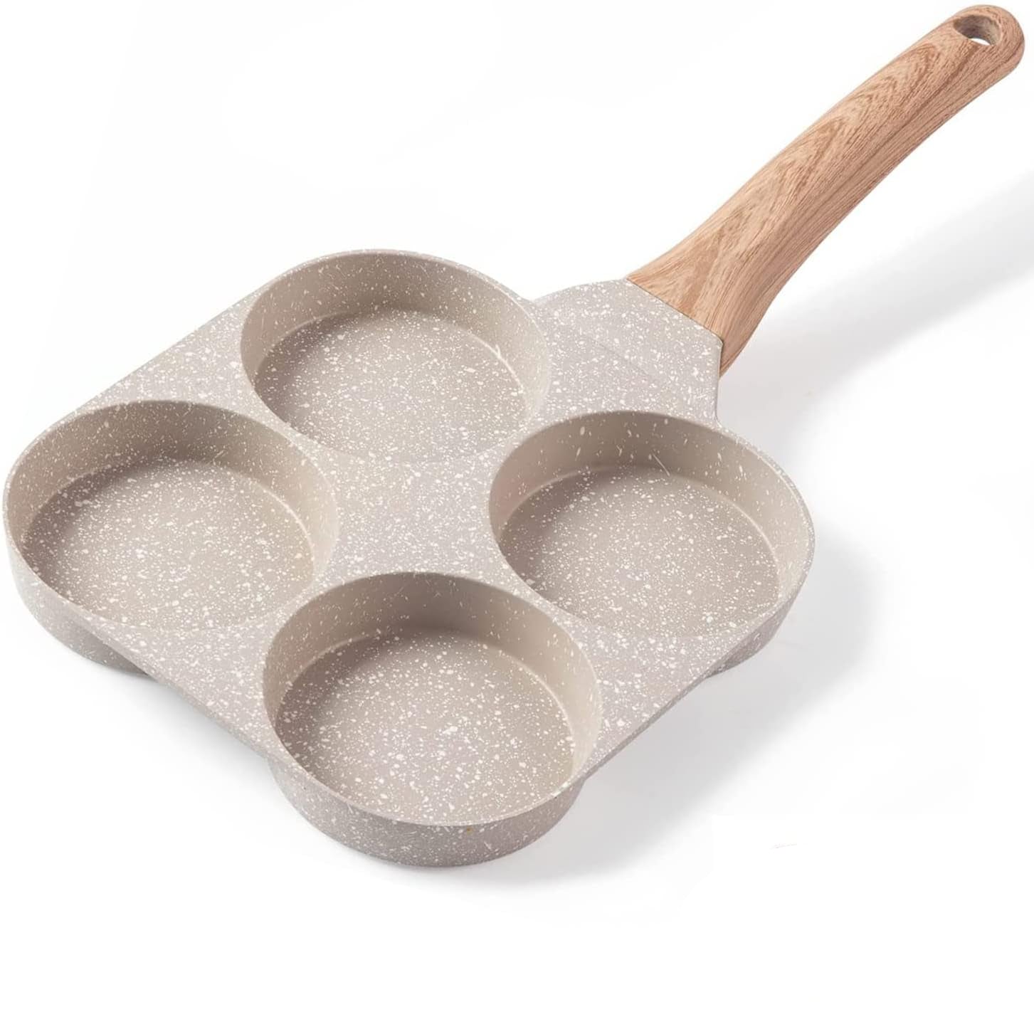 MIUGO 4-Cup Medical Stone Non-Stick Frying Pan 0.63kg White