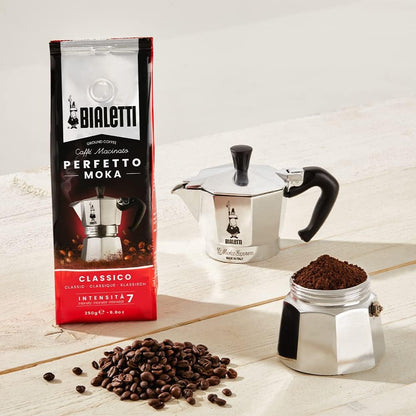 Bialetti Classic Aluminum Moka Pot 3-Cup Stovetop Espresso Maker