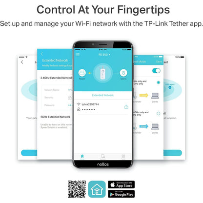 TP-Link AC1900 Dual-Band WiFi Extender RE550 2800sqft Coverage