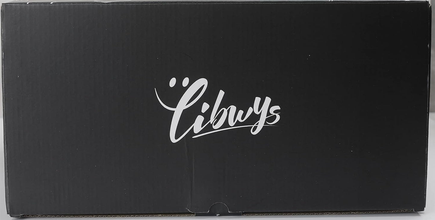 LIBWYS 12-Piece Square Glass Storage Jars with Bamboo Lids