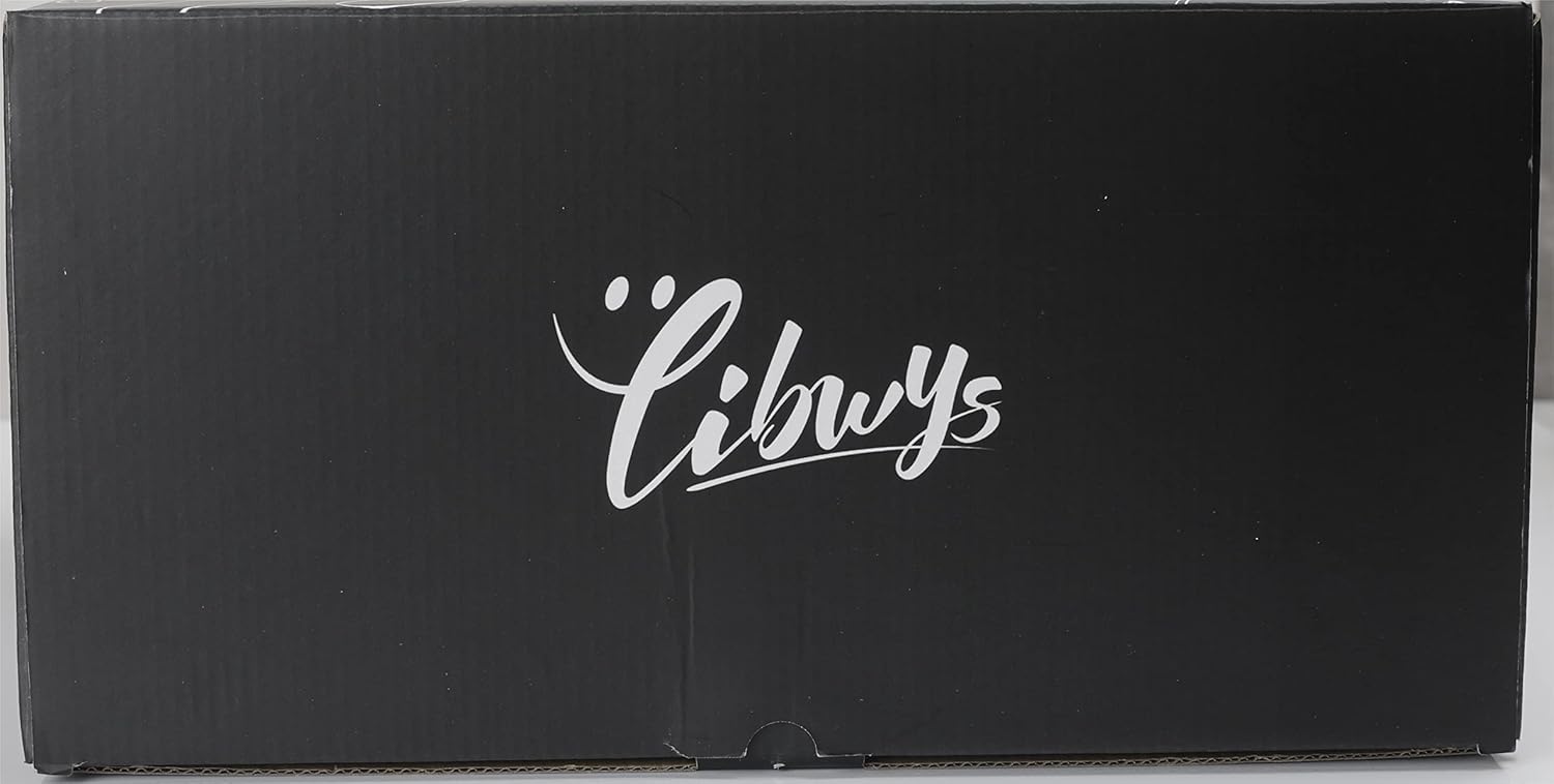 LIBWYS 12-Piece Square Glass Storage Jars with Bamboo Lids