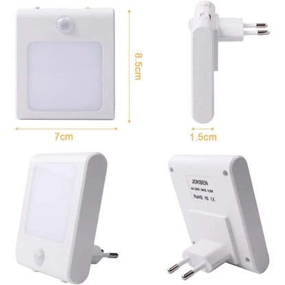 JOKBEN LED Night Light with Motion Sensor, Plug‑In Adjustable Brightness - Gomix Brands Outlet