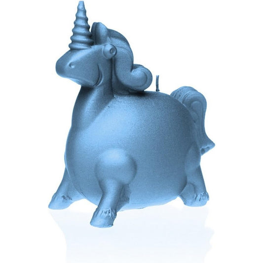 Candellana Low Poly Unicorn Decorative Candle Light Blue Handcrafted