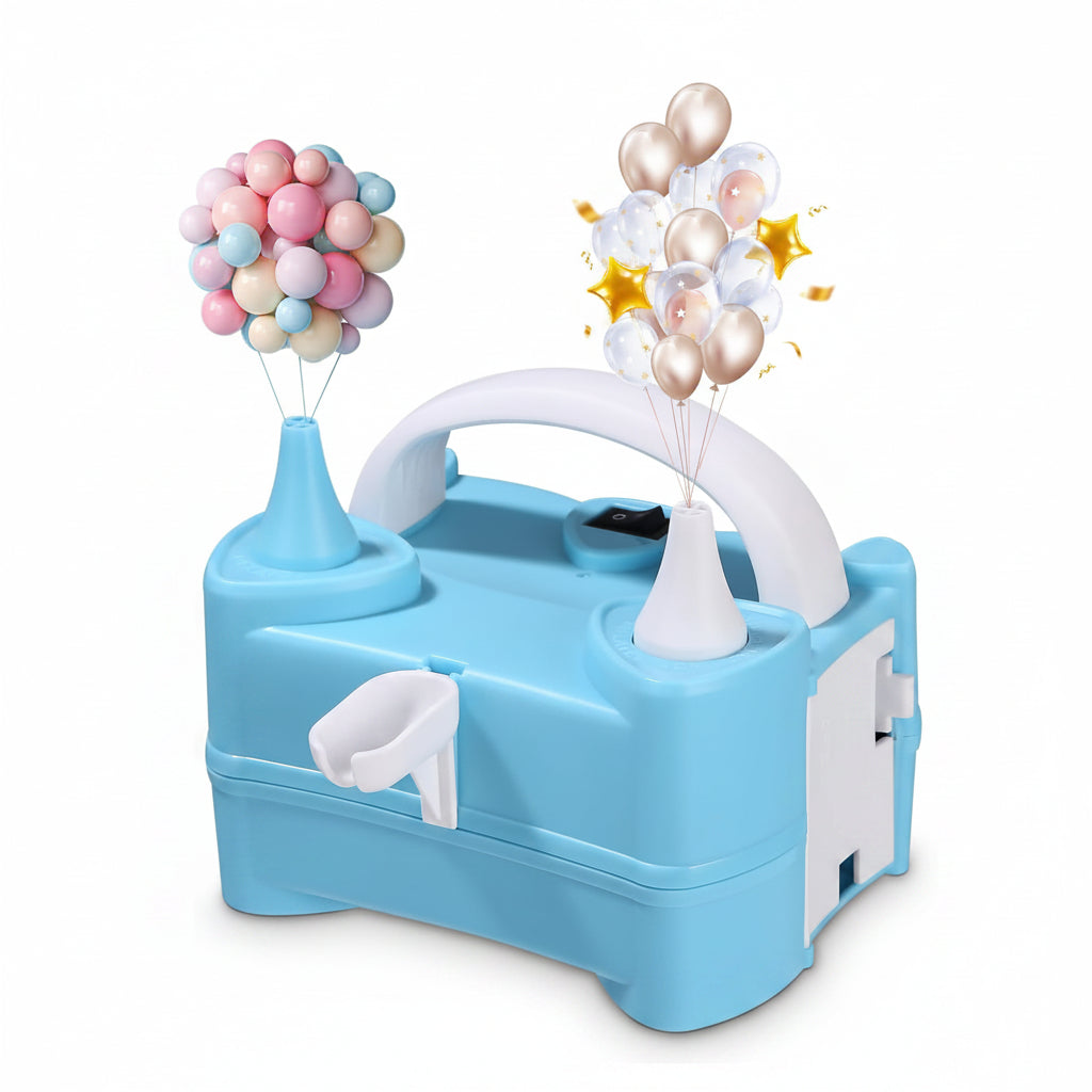 PERMUST Electric Balloon Pump 400W Portable Air Inflator for Parties Blue