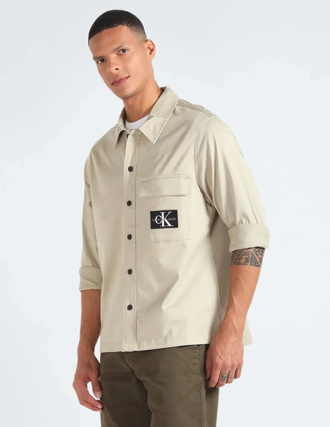 Calvin Klein Men's Casual Shirt – Slim Fit Cotton, Classic Colors - Gomix Brands Outlet