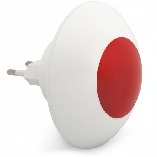 ednet Home Indoor Alarm Signal with Battery - White, 110 dB