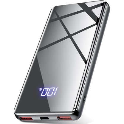 Lazci 20,000mAh 22.5W USB-C Power Bank - Gray Fast Charger