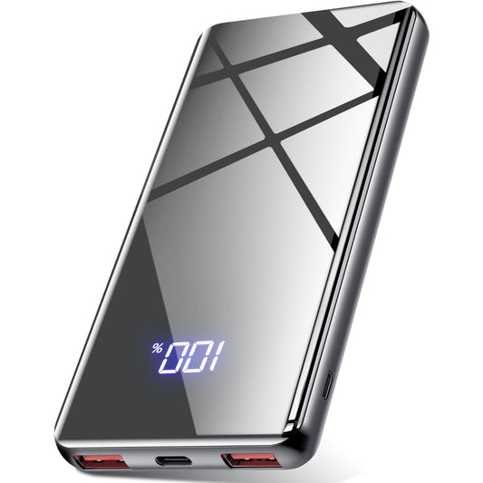 Lazci 20,000mAh 22.5W USB-C Power Bank - Gray Fast Charger