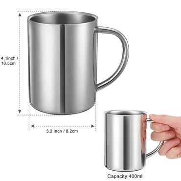 Bidponds 13.5oz Double-Walled Insulated Stainless Steel Travel Mug