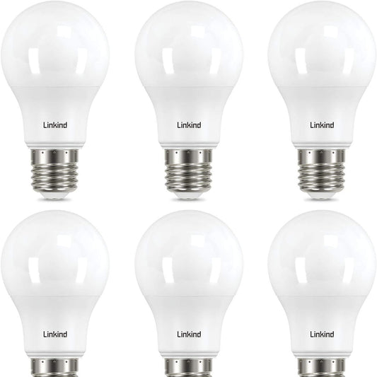 Linkind Warm White E27 LED Bulb 8W Equivalent 60W Pack6