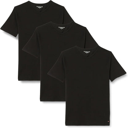 Tommy Hilfiger Men's Stretch V-Neck T-Shirt 3-Pack, Soft Cotton Undershirts
