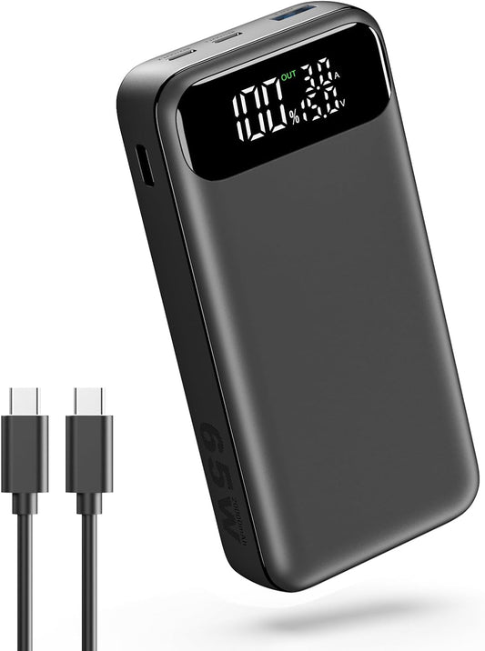 ADDTOP 65W 20000mAh Portable Charger Power Bank for Laptops & Phones