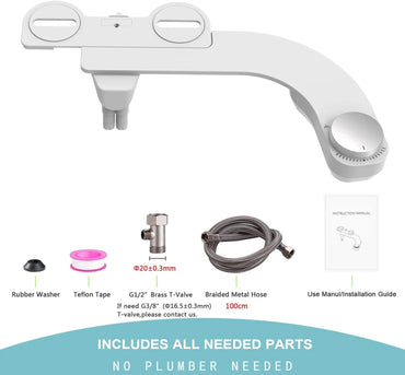 WITHLENT Left Hand Ultra-Slim Bidet Attachment with Dual Nozzles - Gomix Brands Outlet
