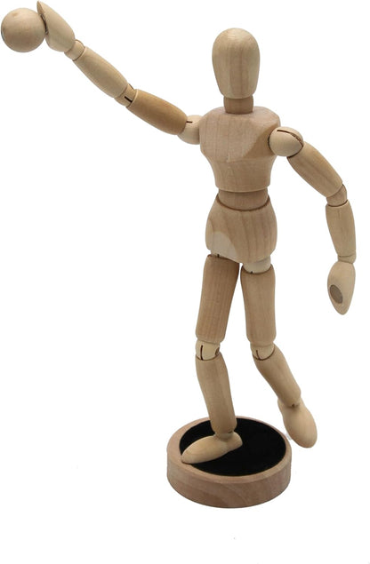 Paintersisters Articulated Magnetic Drawing Doll 20 cm High FSC Wood Manikin