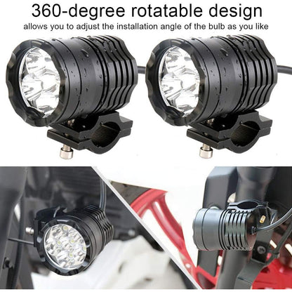 Super Bright 60W Universal LED Motorcycle Spotlight – 12-80V, IP67, 4000LM